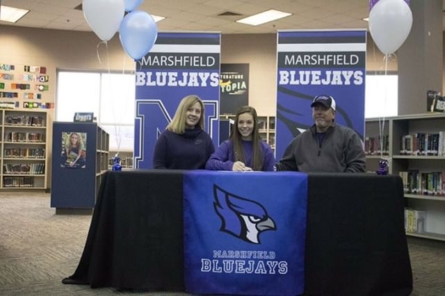 Izzy Harrison at her signing. 
